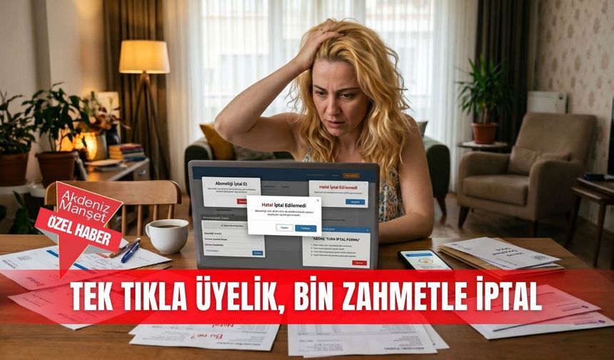 Tek tıkla üyelik, bin zahmetle iptal