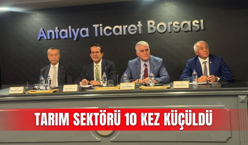 Tarım sektörü 10 kez küçüldü