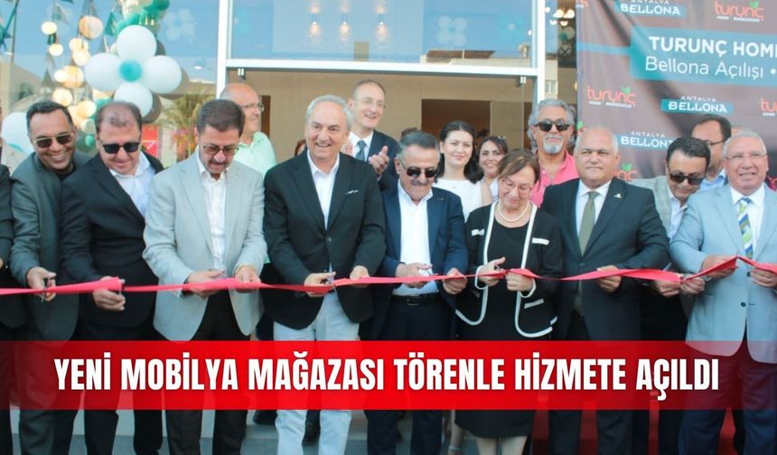 Yeni mobilya mağazası törenle hizmete açıldı