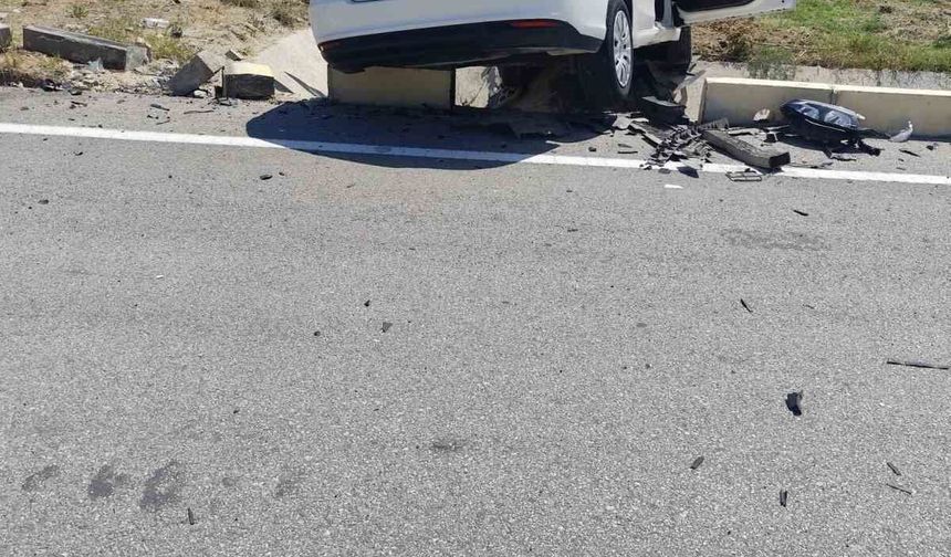 Isparta'da trafik kazası ucuz atlatıldı