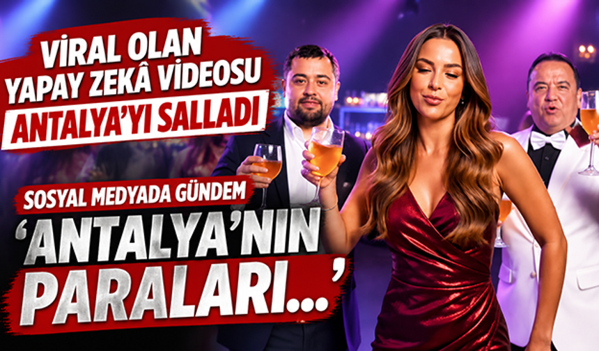 Viral olan yapay zekâ videosu Antalya’yı salladı: Sosyal medyada gündem ‘Antalya’nın paraları…’