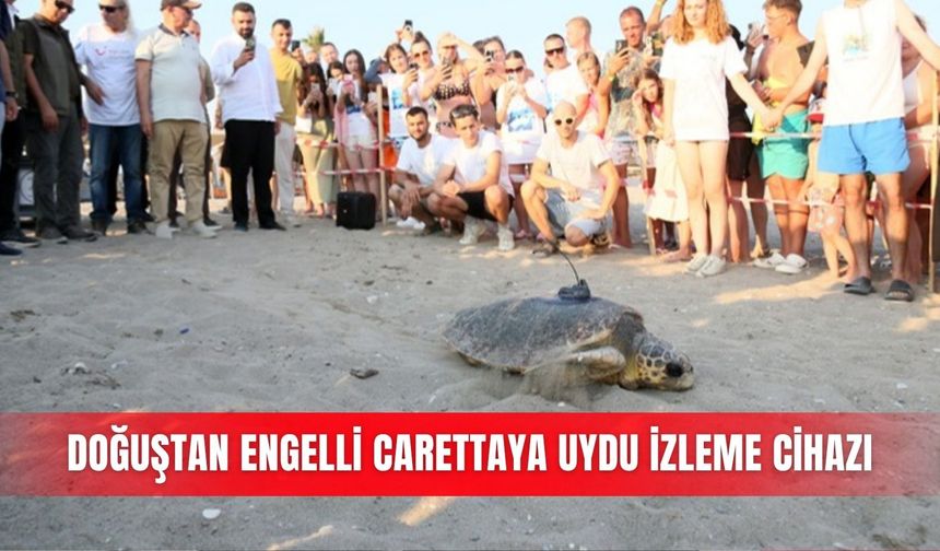 Doğuştan engelli carettaya uydu izleme cihazı