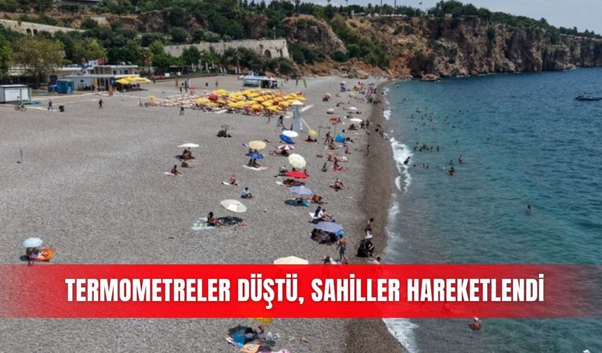 Termometreler düştü, sahiller hareketlendi