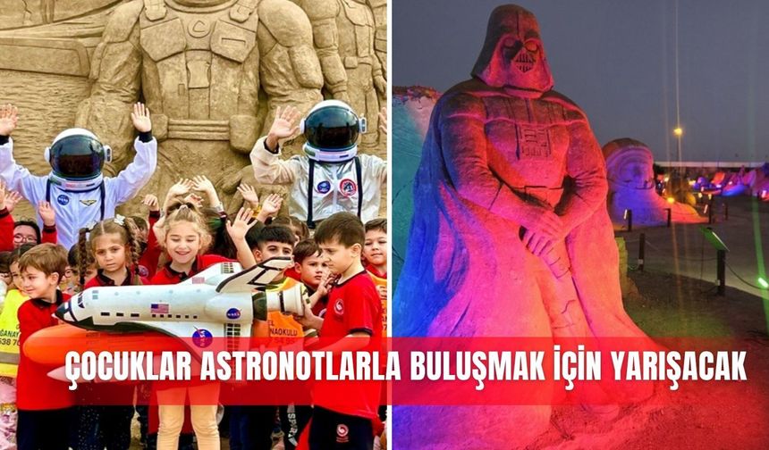Çocuklar astronotlarla buluşmak için yarışacak