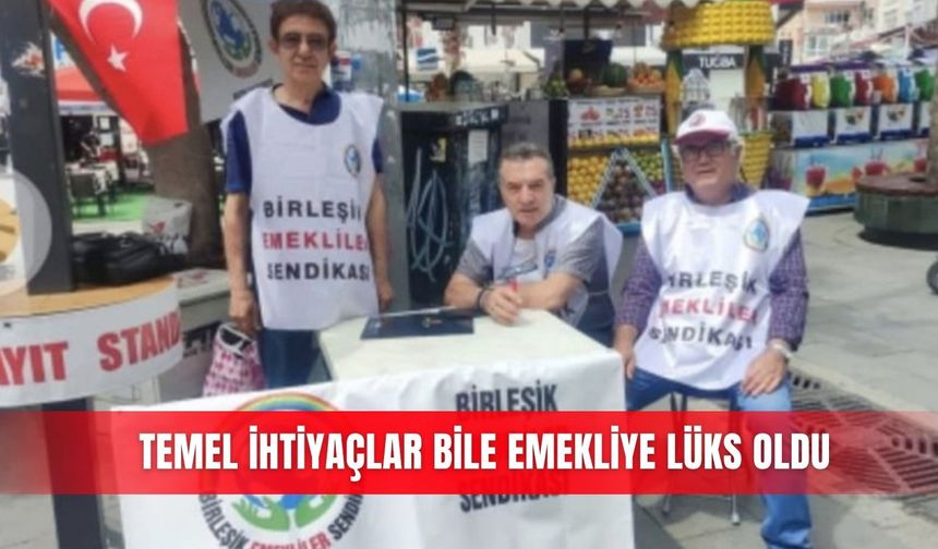 Temel ihtiyaçlar bile emekliye lüks oldu