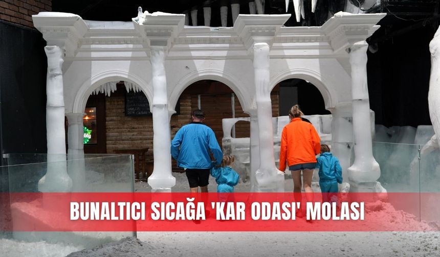 Bunaltıcı sıcağa 'kar odası' molası