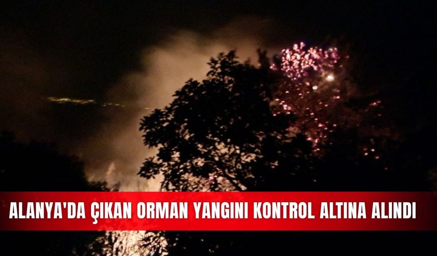 Alanya'da çıkan orman yangını kontrol altına alındı