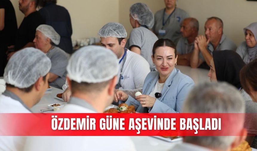 Özdemir güne aşevinde başladı