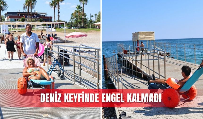 Deniz keyfinde engel kalmadı