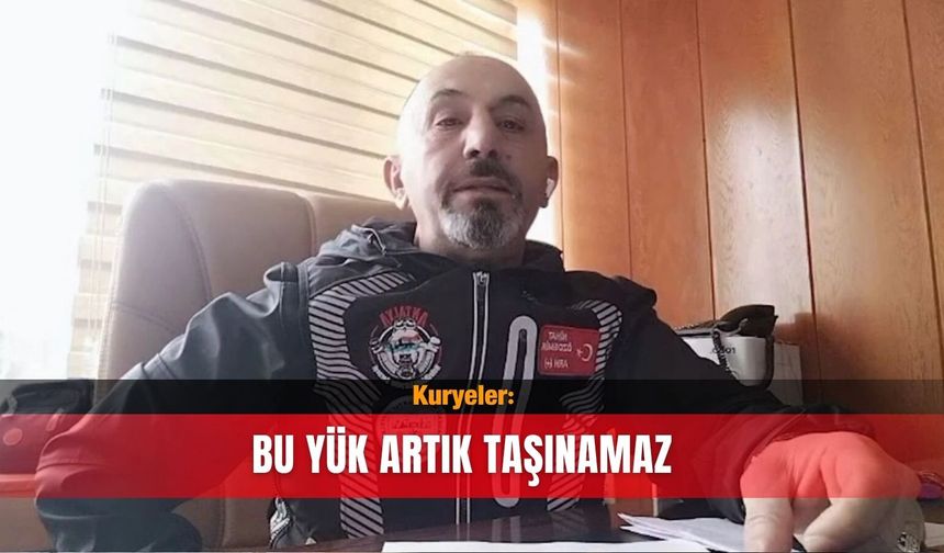 Kuryeler: Bu yük artık taşınamaz