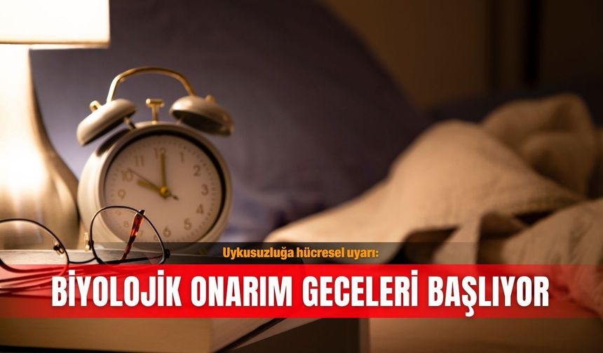 Uykusuzluğa hücresel uyarı: Biyolojik onarım geceleri başlıyor
