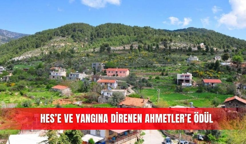 HES’e ve yangına direnen Ahmetler’e ödül