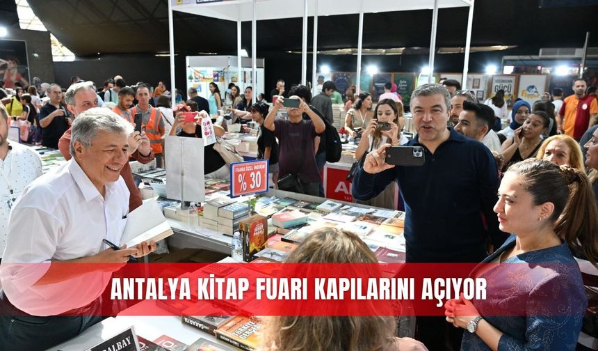Antalya Kitap Fuarı kapılarını açıyor