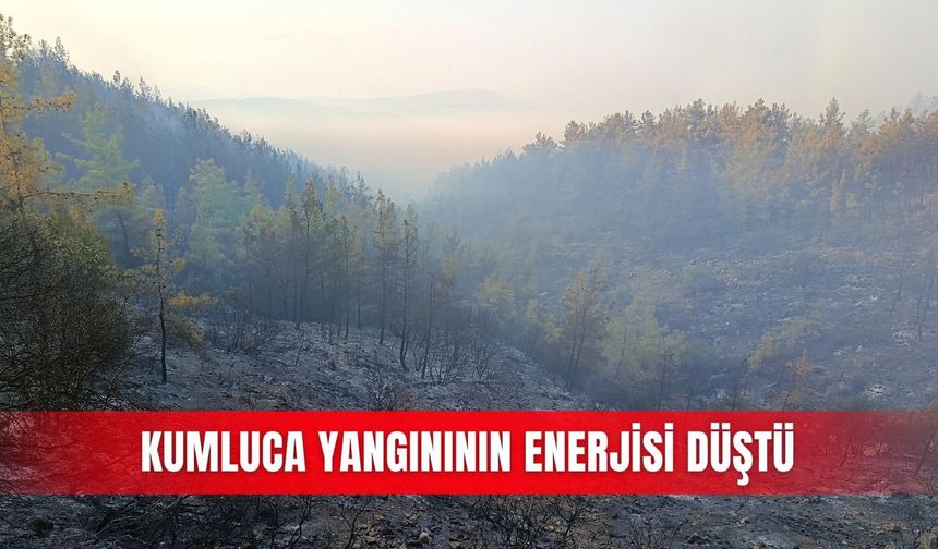 Kumluca yangınının enerjisi düştü