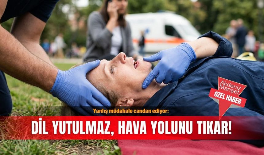 Yanlış müdahale candan ediyor: Dil yutulmaz, hava yolunu tıkar!
