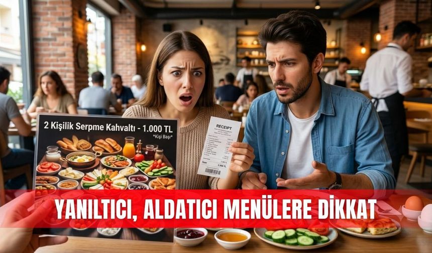 Yanıltıcı, aldatıcı menülere dikkat