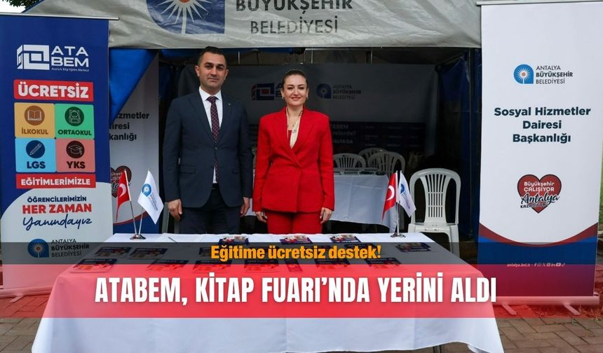 ATABEM, Kitap Fuarı’nda yerini aldı: Eğitime ücretsiz destek