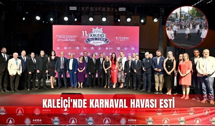 Kaleiçi'nde karnaval havası esti