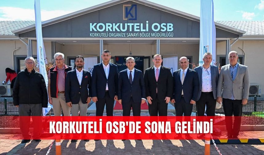 Korkuteli OSB'de sona gelindi