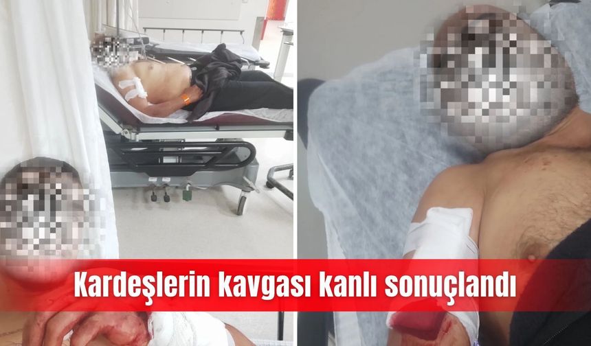 Kardeşlerin kavgası kanlı sonuçlandı