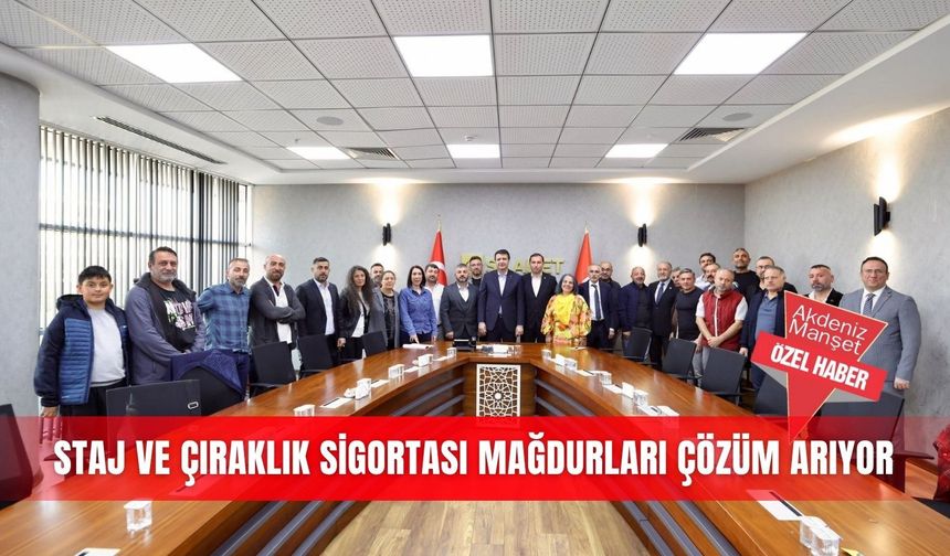 Staj ve çıraklık sigortası mağdurları çözüm arıyor