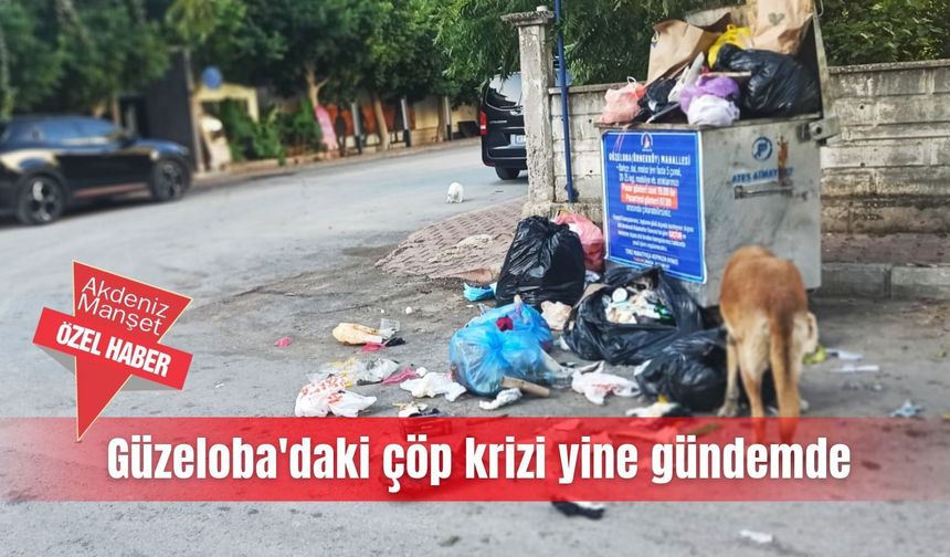 Güzeloba'daki çöp krizi yine gündemde