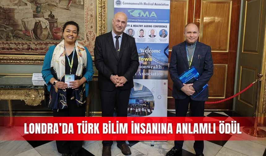Londra’da Türk bilim insanına anlamlı ödül