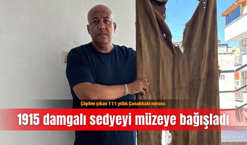 Çöpten çıkan 111 yıllık Çanakkale mirası: 1915 damgalı sedyeyi müzeye bağışladı
