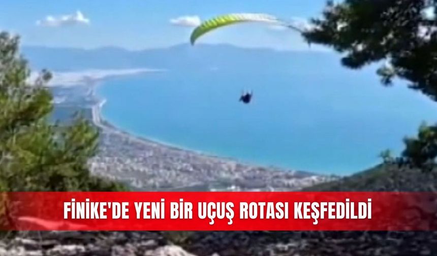 Finike'de yeni bir uçuş rotası keşfedildi