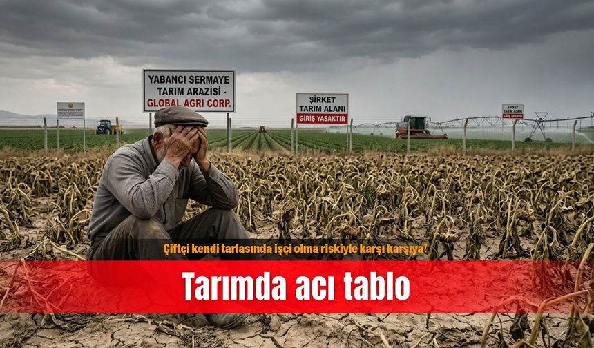 Çiftçi kendi tarlasında işçi olma riskiyle karşı karşıya! Tarımda acı tablo