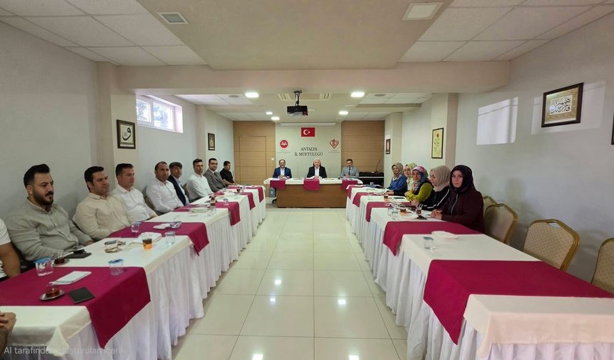 Yurtlarda manevi rehberlik masada